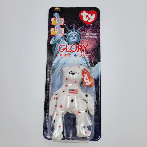 TY Teenie Beanie Baby Glory The Bear Retired 1999 McDonalds Toy New Read - Picture 4 of 9